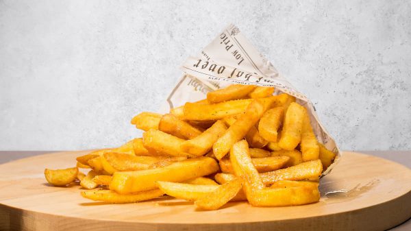 Fries: easy come & easy go. With truffle mayo.